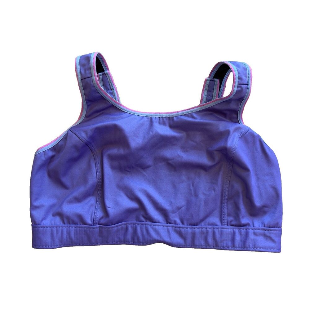 Title Nine Women’s Tech Athena Purple Sports Bra Adjustable Straps 38D